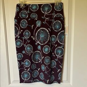 LuLaRoe Purple Pencil Skirt Knee-length Work
